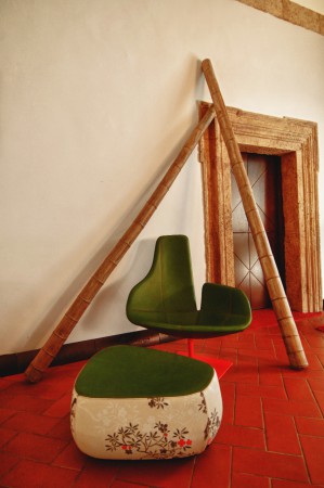 Poltrona e pouff Fjord Moroso